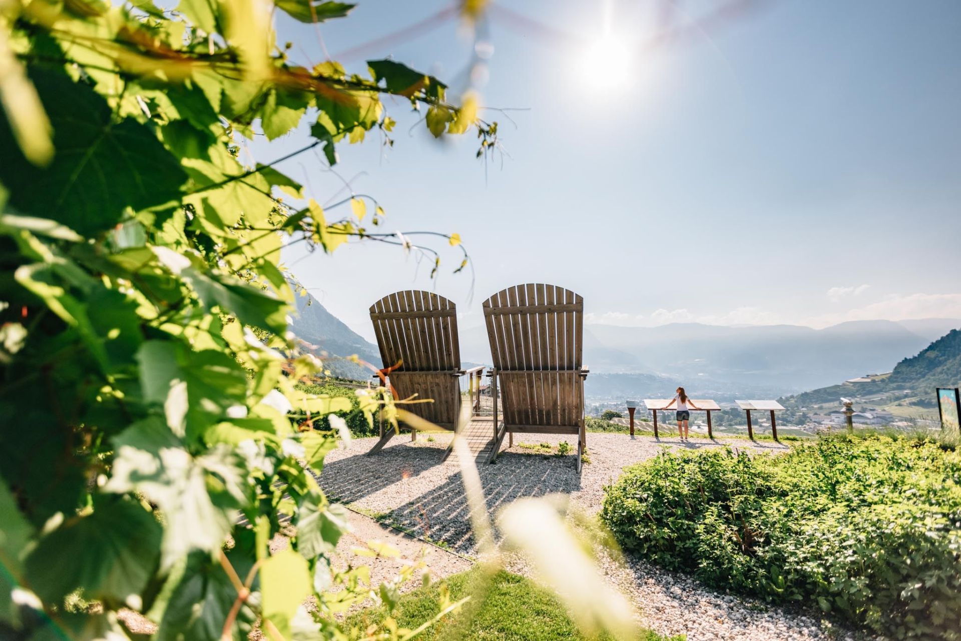 Aussichtspunkt in Algund Hotel Am Sonneck