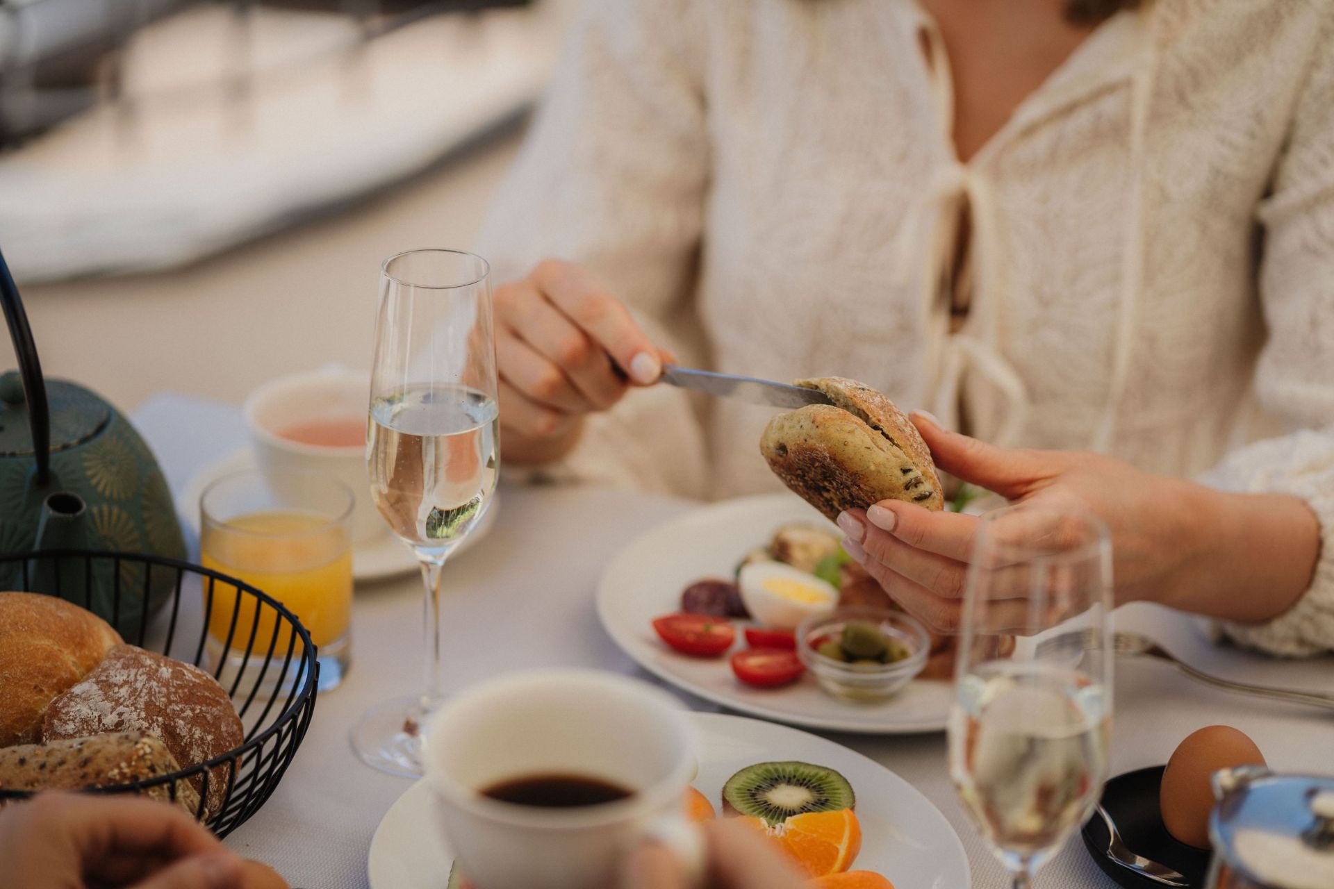 Frühstück in der Sonne – Hotel Am Sonneck